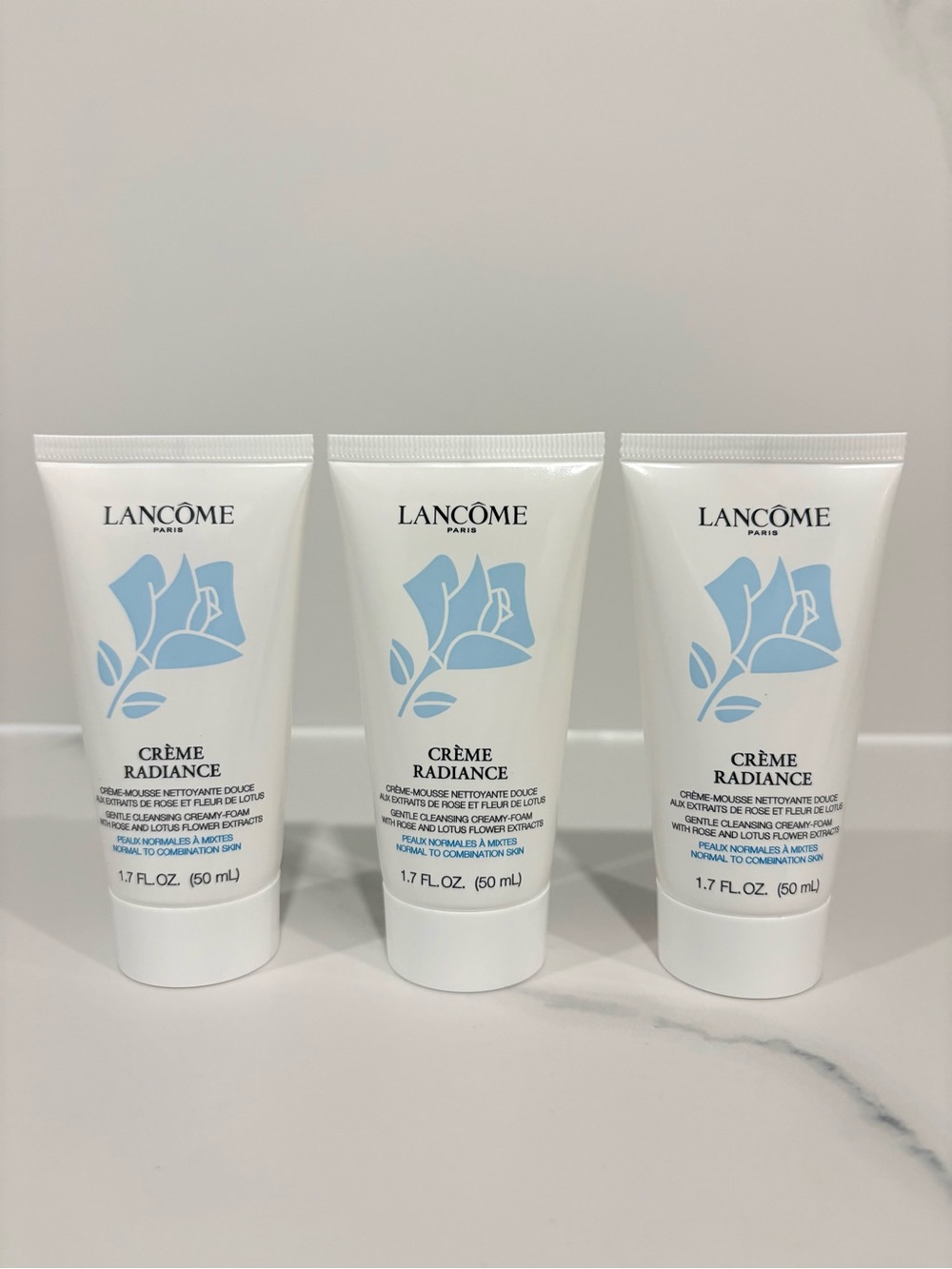 Lancôme Crème Radiance Cleanser 50ml x3 Travel Size Bundle NEW